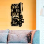 Beer Bar Metal Sign Always On Tap Cold Beer Enjoy Every Moment 1