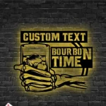 Beer Bar Metal Sign Custom Aged Bourbon Whiskey 1
