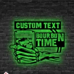 Beer Bar Metal Sign Custom Aged Bourbon Whiskey 1