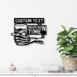 Beer Bar Metal Sign Custom Aged Bourbon Whiskey 1