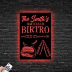 Beer Bar Metal Sign Custom Backyard Bbq 1