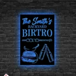 Beer Bar Metal Sign Custom Backyard Bbq 1