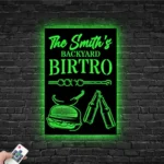 Beer Bar Metal Sign Custom Backyard Bbq 1