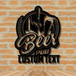 Beer Bar Metal Sign Custom Bar 1