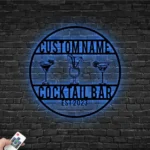 Beer Bar Metal Sign Custom Cocktail Bar Club 1