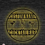 Beer Bar Metal Sign Custom Cocktail Bar Club 1