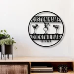 Beer Bar Metal Sign Custom Cocktail Bar Club 1