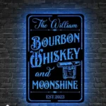 Beer Bar Metal Sign Custom Premium Bourbon 1