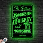 Beer Bar Metal Sign Custom Premium Bourbon 1