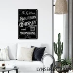 Beer Bar Metal Sign Custom Premium Bourbon 1
