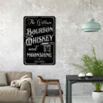 Beer Bar Metal Sign Custom Premium Bourbon 1