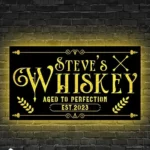 Beer Bar Metal Sign Custom Whiskey Bar 1