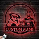 Beer Bar Metal Sign Detailed Alcohol Smoke 1