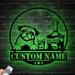 Beer Bar Metal Sign Detailed Alcohol Smoke 1