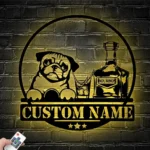 Beer Bar Metal Sign Detailed Alcohol Smoke 1