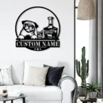 Beer Bar Metal Sign Detailed Alcohol Smoke 1