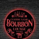 Beer Bar Metal Sign Detailed Bourbon Cigar 1