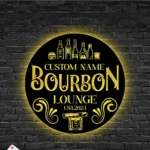 Beer Bar Metal Sign Detailed Bourbon Cigar 1