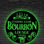 Beer Bar Metal Sign Detailed Bourbon Cigar 1