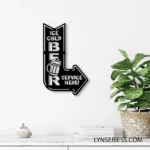 Beer Bar Metal Sign Ice Cold Beer Served Here 1