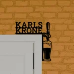 Beer Bar Metal Sign Karlskrone Tap Handle 1