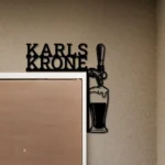 Beer Bar Metal Sign Karlskrone Tap Handle 1