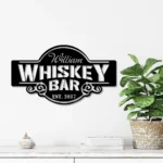 Beer Bar Metal Sign Personalized Bourbon Cocktail Drinking Shop Name 1