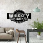 Beer Bar Metal Sign Personalized Bourbon Cocktail Drinking Shop Name 1