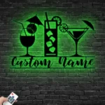 Beer Bar Metal Sign Personalized Coffee Bar Name 1