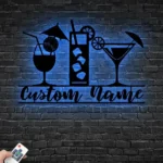 Beer Bar Metal Sign Personalized Coffee Bar Name 1