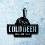 Beer Bar Metal Sign Personalized Cold Bar Name 1