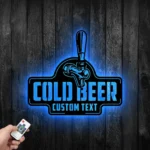 Beer Bar Metal Sign Personalized Cold Bar Name 1