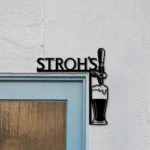Beer Bar Metal Sign Stroh8217s Tap Handle 1