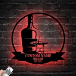 Beer Bar Metal Sign Stylish Bourbon Cigar 1
