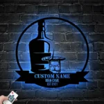 Beer Bar Metal Sign Stylish Bourbon Cigar 1