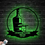 Beer Bar Metal Sign Stylish Bourbon Cigar 1