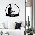 Beer Bar Metal Sign Stylish Bourbon Cigar 1