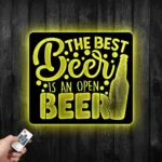 Beer Bar Metal Sign The Best Bar Is An Open 1