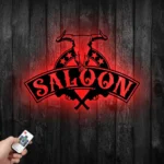 Beer Bar Metal Sign Western Saloon 1