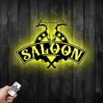 Beer Bar Metal Sign Western Saloon 1