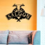 Beer Bar Metal Sign Western Saloon 1