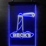 Beer Bar Neon Sign Beck Lighthouse Island 1