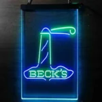 Beer Bar Neon Sign Beck Lighthouse Island 1