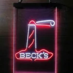 Beer Bar Neon Sign Beck Lighthouse Island 1