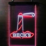 Beer Bar Neon Sign Beck Lighthouse Island 1