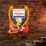 Beer Bar Neon Sign Bespoke Hamm8217s Logo Custom American Eagle 1