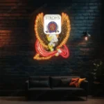 Beer Bar Neon Sign Bespoke Stroh8217s Logo Custom American Eagle 1