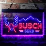 Beer Bar Neon Sign Buschs Stag Mountain 1