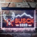 Beer Bar Neon Sign Buschs Stag Mountain 1