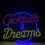 Beer Bar Neon Sign Cocktails And Dreams 1